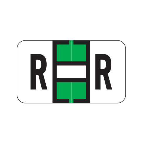 Jeter 7100 "R" Labels 15/16" X 1-5/8" Laminated- Pack of 225