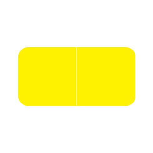 Jeter Solid Yellow Labels 3/4" X 1-1/2" Laminated- Roll of 500