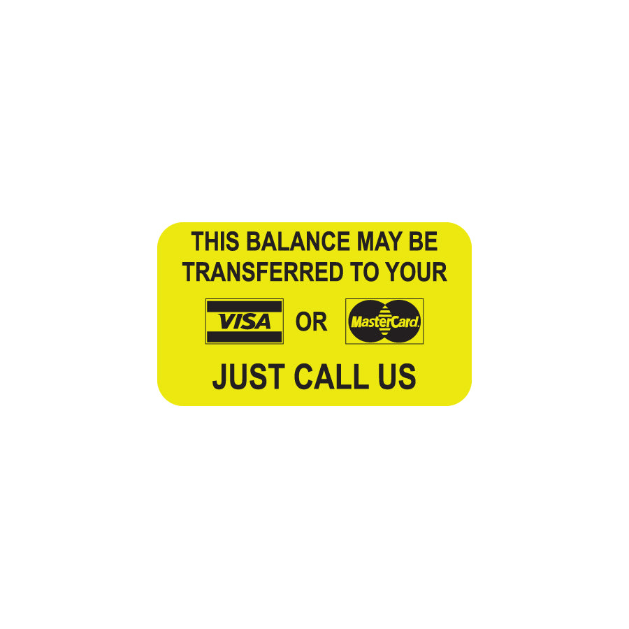 MAP4630 THIS BALANCE- Fluorescent Chartreuse 1-1/2" X 7/8" (Roll of 250)