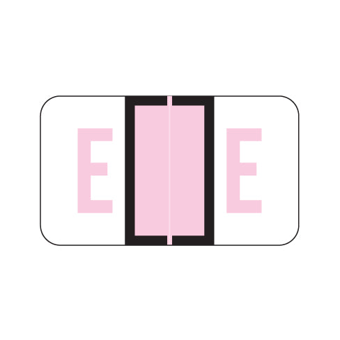 POS Alpha "E" Labels, Laminated Stock, 15/16" X 1-5/8" - Roll of 500