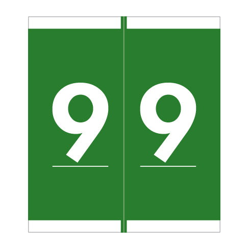 Barkley NSFM "9" Labels 1-11/16" X 1-1/2" Laminated- Roll of 500