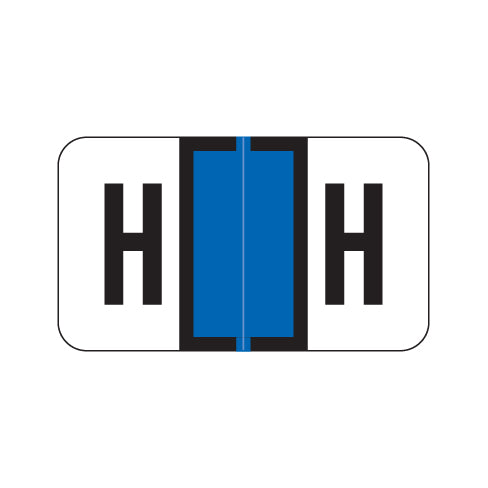 Safeguard 511 "H" Labels 15/16" X 1-5/8" Laminated- Ring Binder Pack of 240