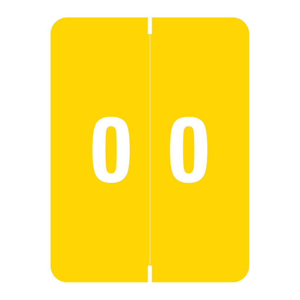 Smead XLCC "0" Labels 2" X 1-1/2" Laminated- Roll of 500