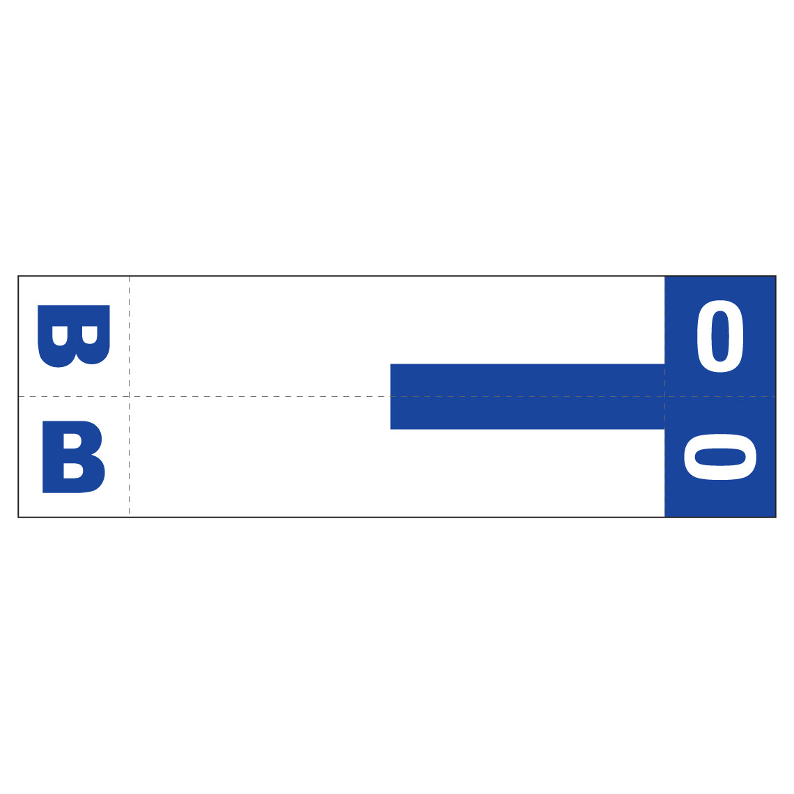 Smead NCC "BO" Labels 1-5/32" x 3-5/8" Unlaminated- Pack of 100