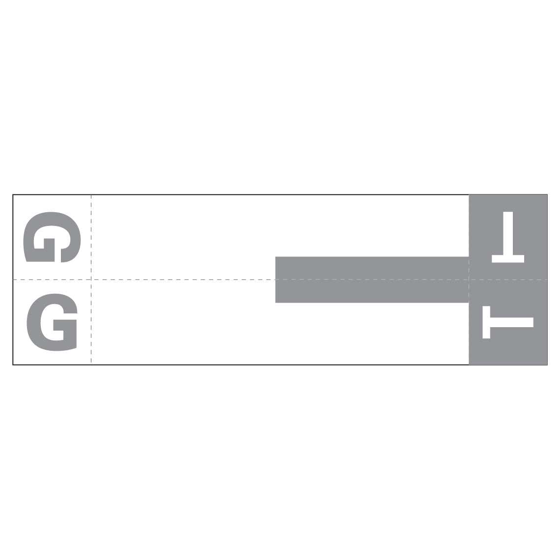 Smead NCC "GT" Labels 1-5/32" x 3-5/8" Unlaminated- Pack of 100