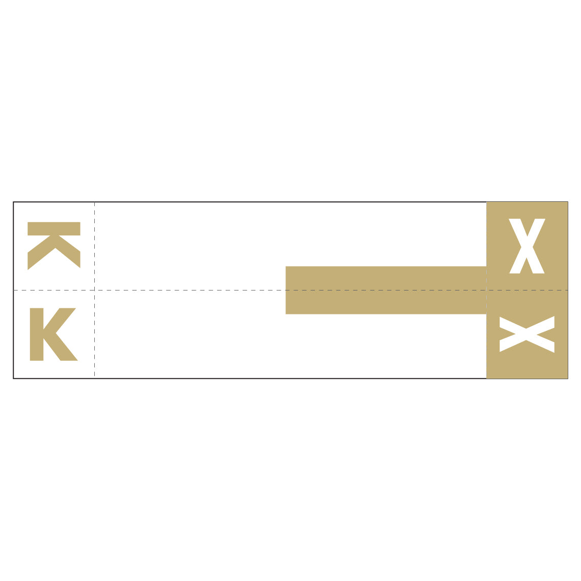 Smead NCC "KX" Labels 1-5/32" x 3-5/8" Unlaminated- Pack of 100