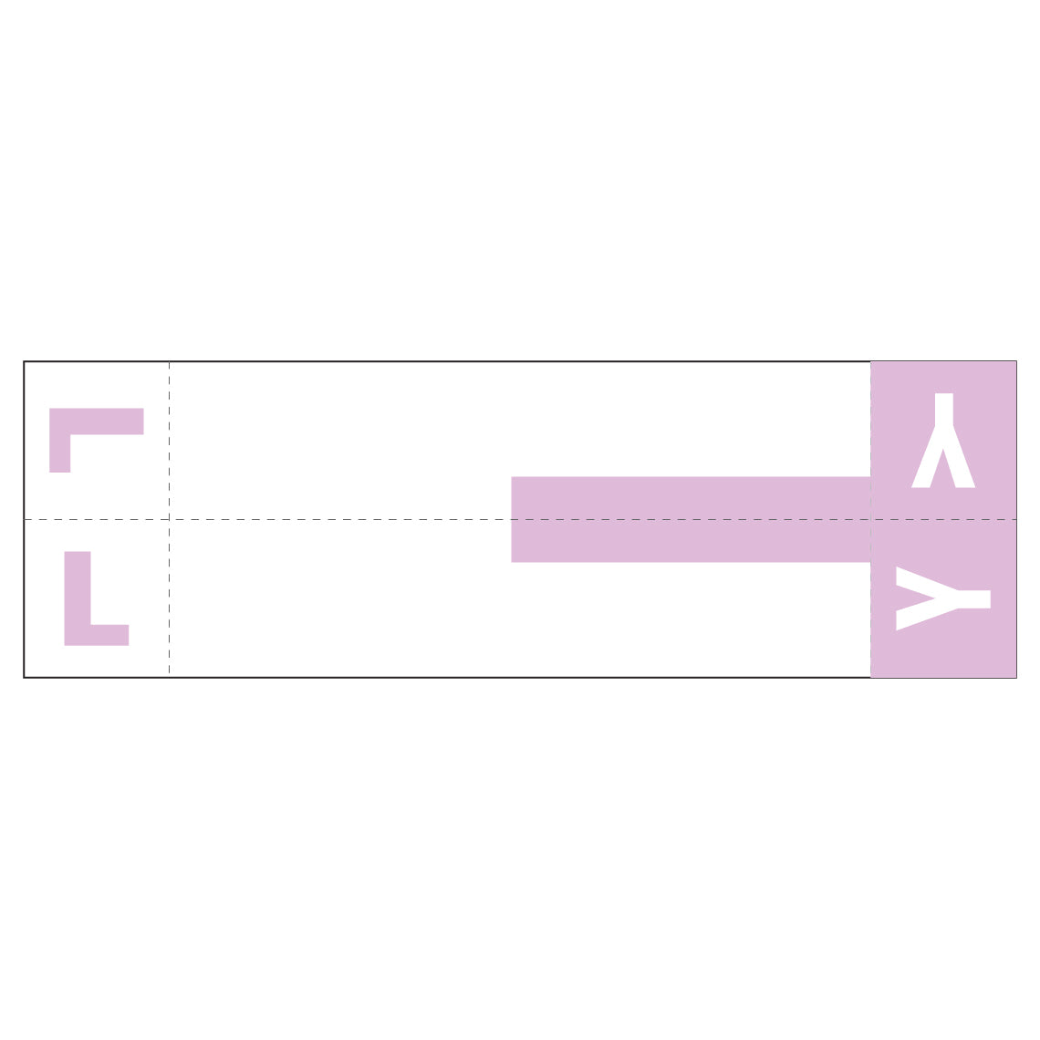 Smead NCC "LY" Labels 1-5/32" x 3-5/8" Unlaminated- Pack of 100
