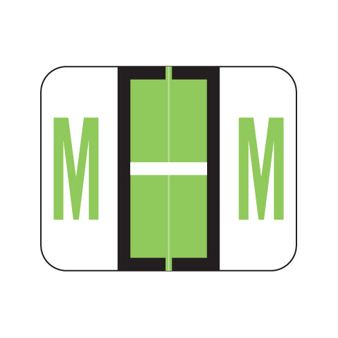 Smead BCCR "M" Labels 1" X 1-1/4" Laminated- Rolls of 500