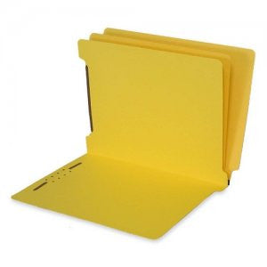 SJ Paper Match 15 Pt. Color Classification Folders, 1" Expansion, Full End Tab, Letter Size, 2 Dividers (Box of 25) - Nationwide Filing Supplies