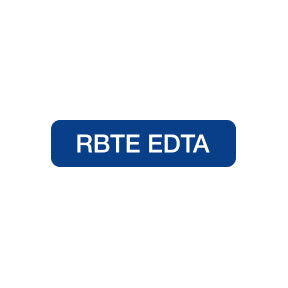 A1081 RBTE EDTA- Blue/White, 1-1/4" X 5/16" (Roll of 500)