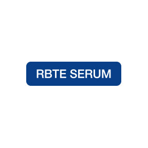 A1082 RBTE SERUM- Blue/White, 1-1/4" X 5/16" (Roll of 500)