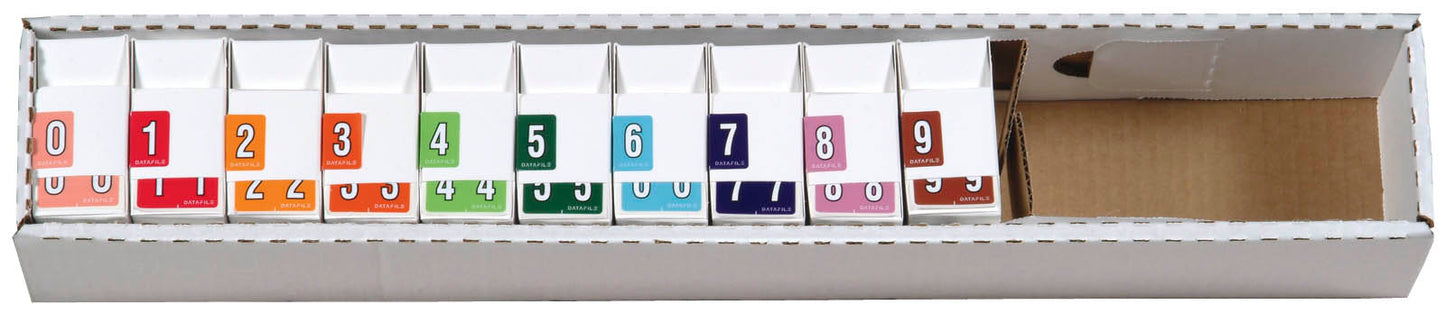 Complete Set Datafile L8700 0-9 - Includes Organizing Tray