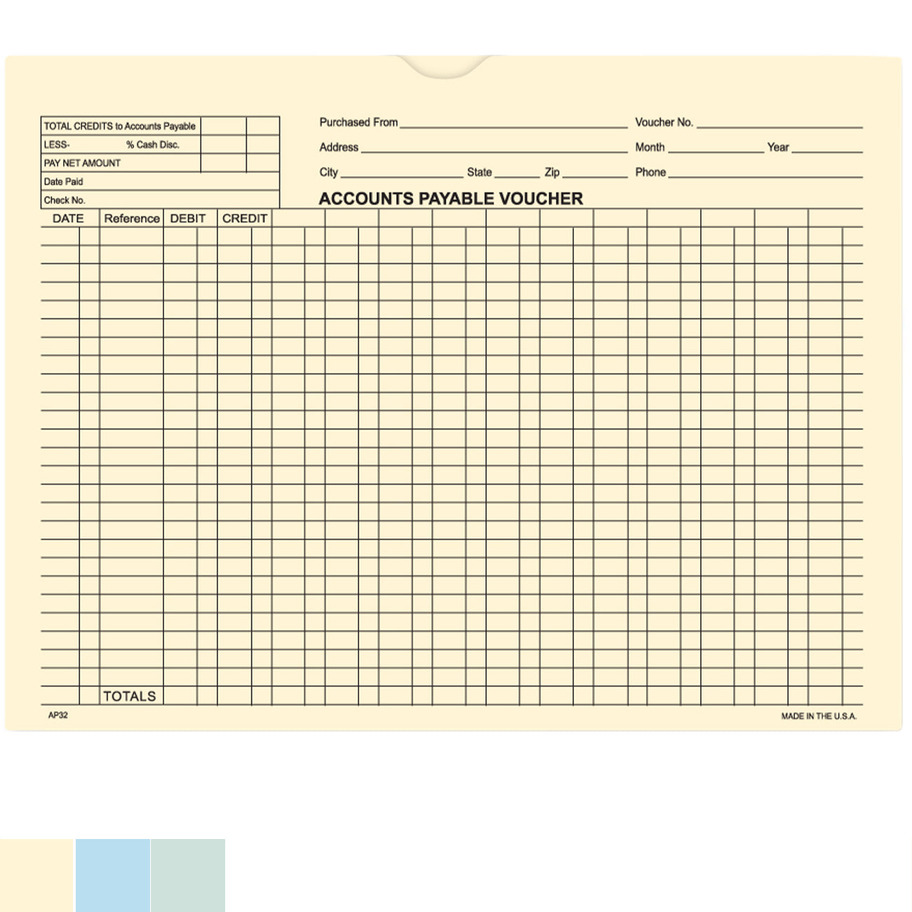 Accounts Payable Voucher Envelopes, 9" x 12" (Box of 100)