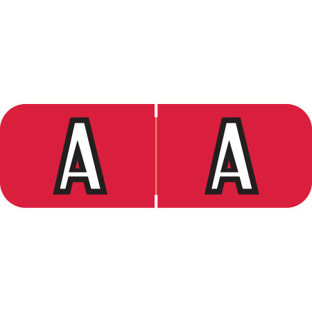Barkley ABAM Alpha "A" Labels, 1/2" x 1-1/2" Laminated- Roll of 500