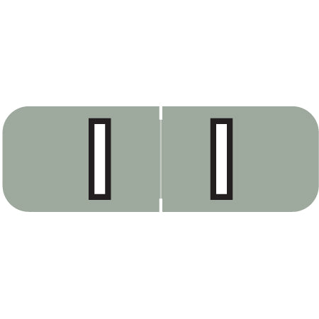 Barkley ABAM Alpha "I" Labels, 1/2" x 1-1/2" Laminated- Roll of 500