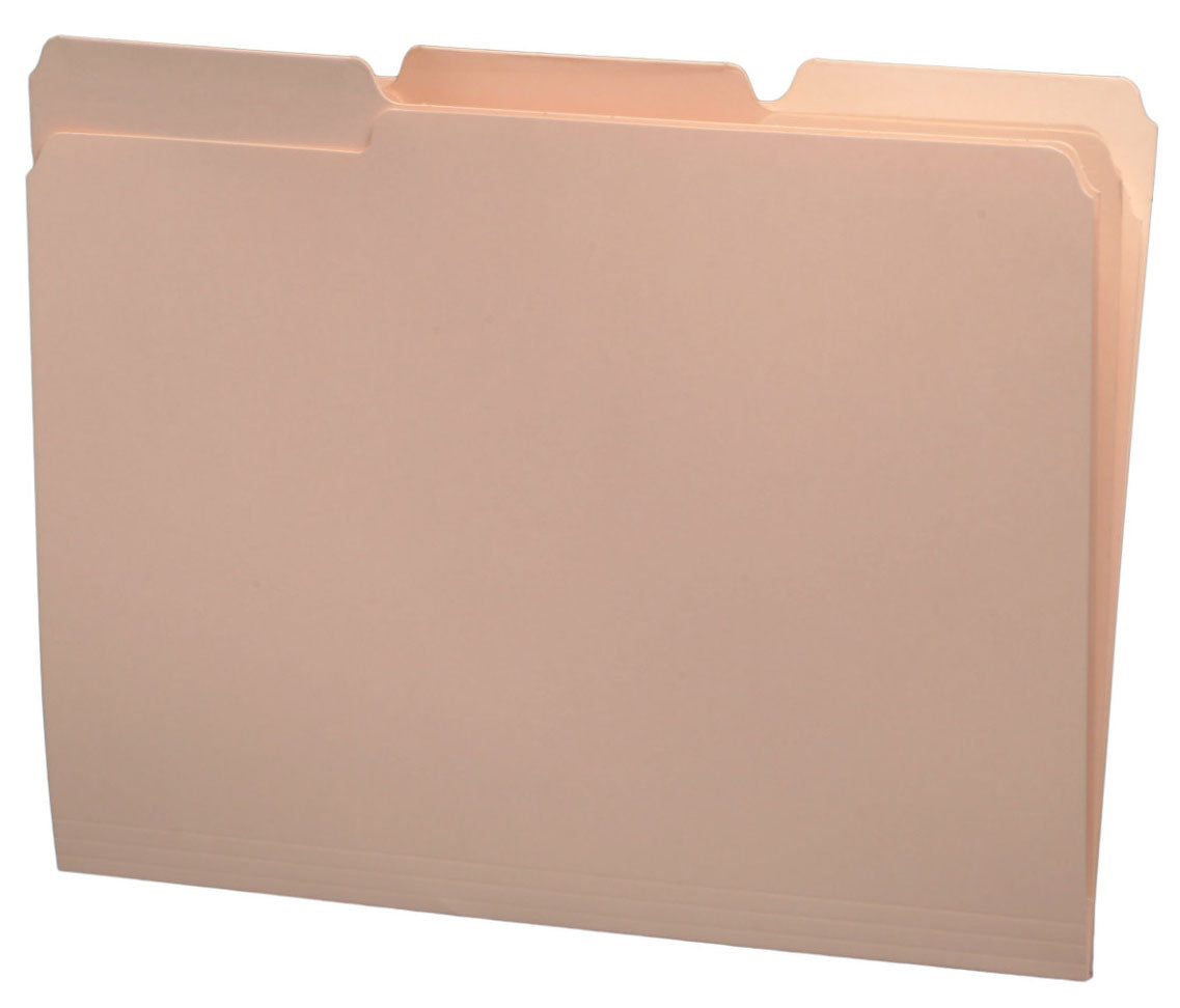 11 PT Color Folders, 1/3 Cut Top Tab - Assorted, Letter Size (Box of 100)