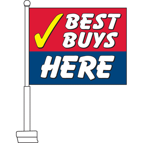 Best Buys Here Car Flag, 11" x 15"