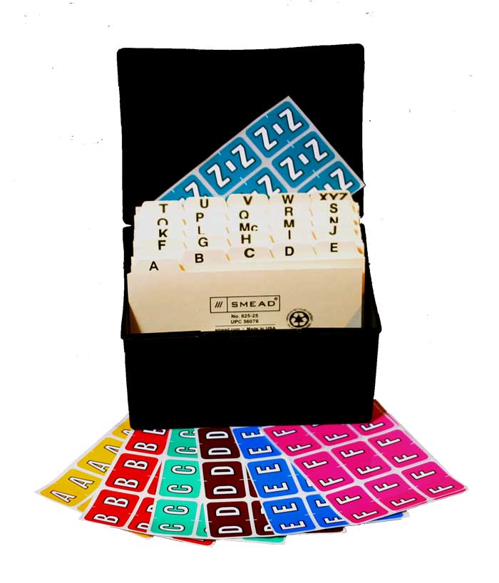 Colwell Jewel Tone A-Z + Mc Complete Set, Includes File Box with Indexes