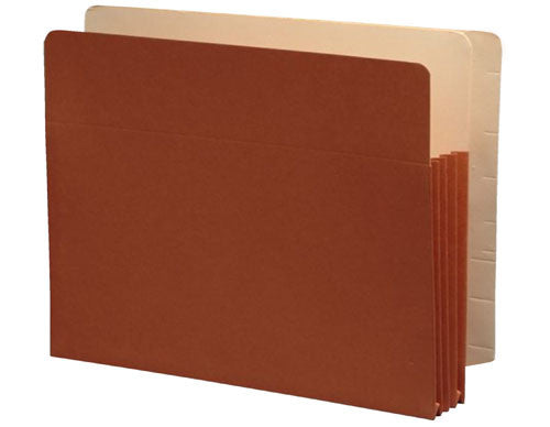 Premium Full End Tab Expansion Pockets, Paper Gussets, Letter Size, 1-3/4" Expansion (Carton of 200) - Nationwide Filing Supplies