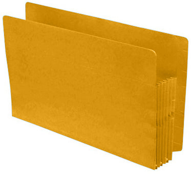 Color Expansion Pockets, Full End Tab, Paper Gussets, Legal Size, 5-1/4" Expansion (Carton of 100)