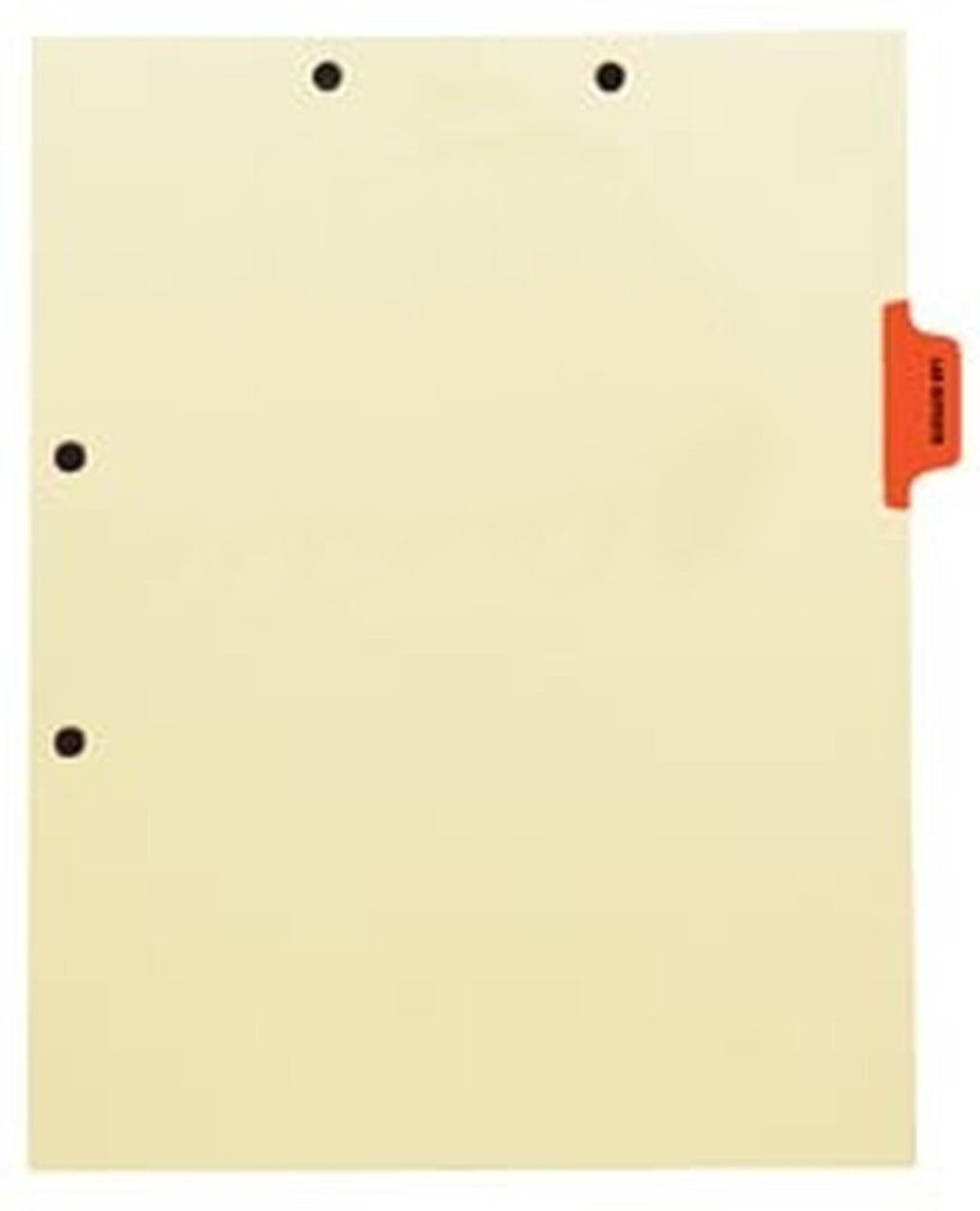 Individual Chart Divider Tabs, Lab Reports (Orange), Side Tab 1/8th Cut, Pos #3 (Pack of 50)