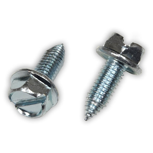 6mm x 16mm Slotted Metric Hex Head License Plate Screws (Box of 100)