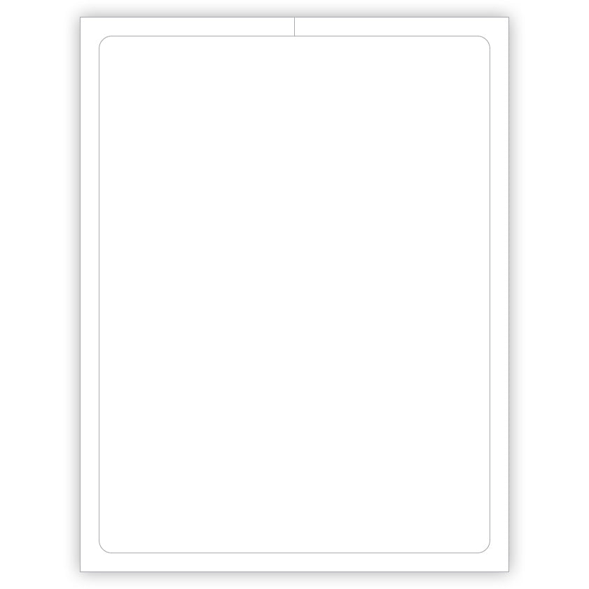 Blank Outdoor Application Car Dealership Laser Window Stickers - 8-1/2" x 11" (Package of 100)