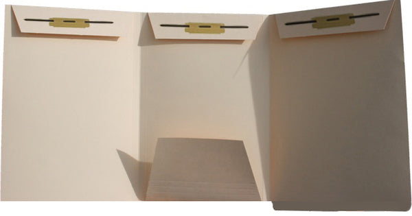 Patent and Trademark Folder, End Tab for Shelf Filing, Manila - "DOMESTIC PATENT APPLICATION" 3 Fasteners (Box of 25)