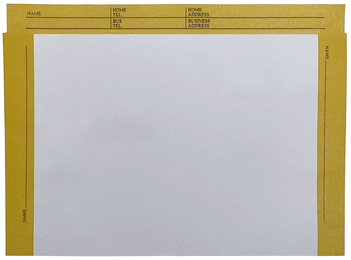 File Envelopes, White Stock, Color Border, Printed Form (Box of 100)