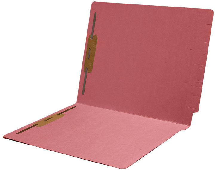 11 pt Color Folders, Full Cut 2-Ply End Tab, Letter Size, Fastener Pos #1 & #3 (Box of 50) - Nationwide Filing Supplies