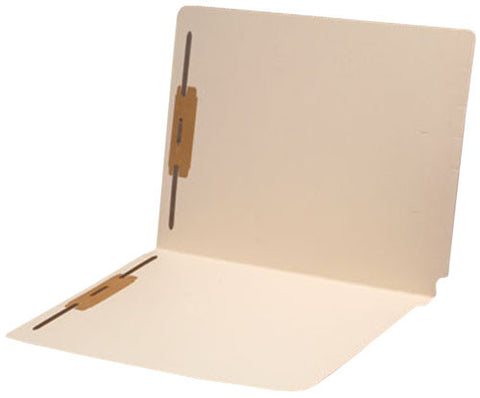 14 pt Manila Folders, Full Cut 2-Ply End Tab, Letter Size, Fastener Pos #1 & #3 (Box of 50) - Nationwide Filing Supplies