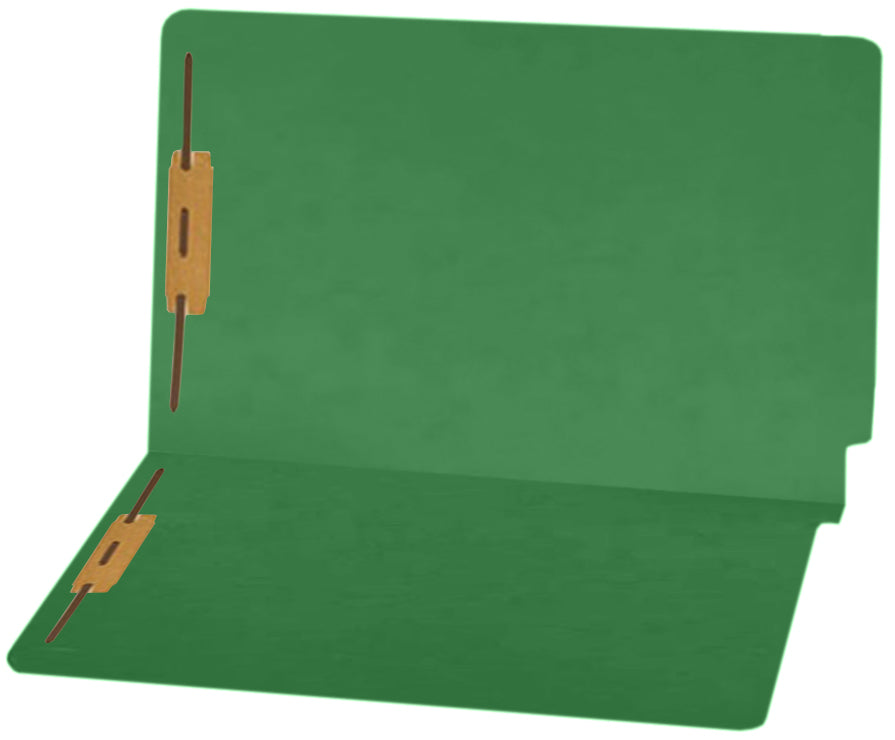14 pt Color Folders, Full Cut 2-Ply End Tab, Legal Size, Fastener Pos #1 & #3 (Box of 50)