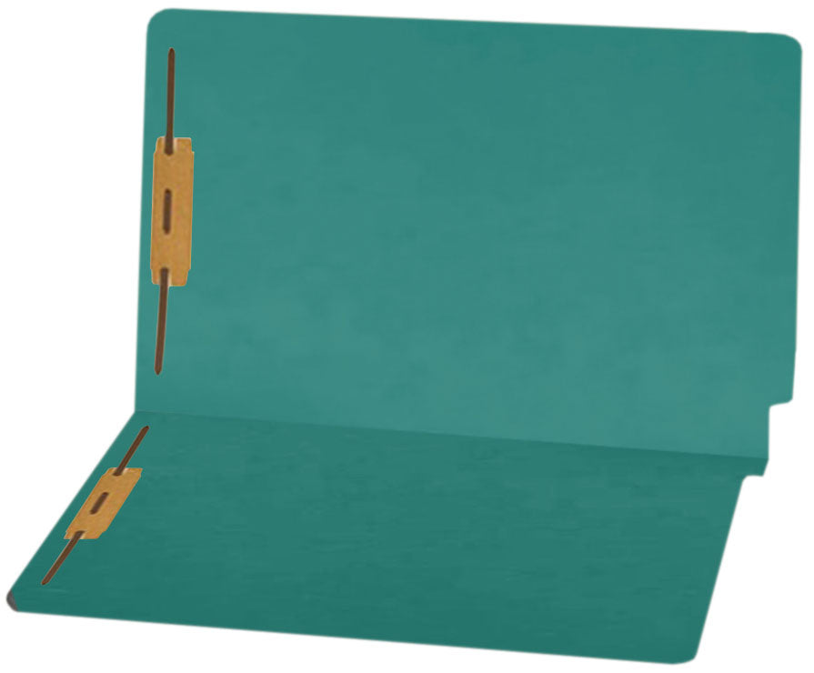 14 pt Color Folders, Full Cut 2-Ply End Tab, Legal Size, Fastener Pos #1 & #3 (Box of 50)