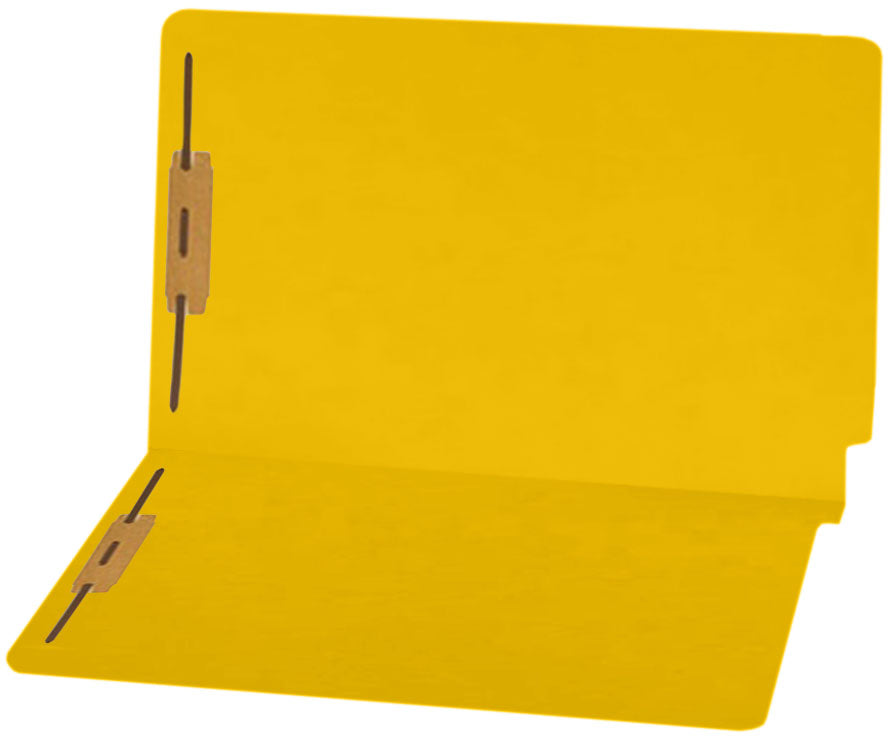 14 pt Color Folders, Full Cut 2-Ply End Tab, Legal Size, Fastener Pos #1 & #3 (Box of 50)