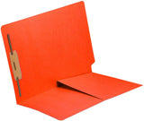 11 pt Color Folders, Full Cut End Tab, Letter Size, 1/2 Pocket Inside Front, Fastener Pos #1 (Box of 50) - Nationwide Filing Supplies