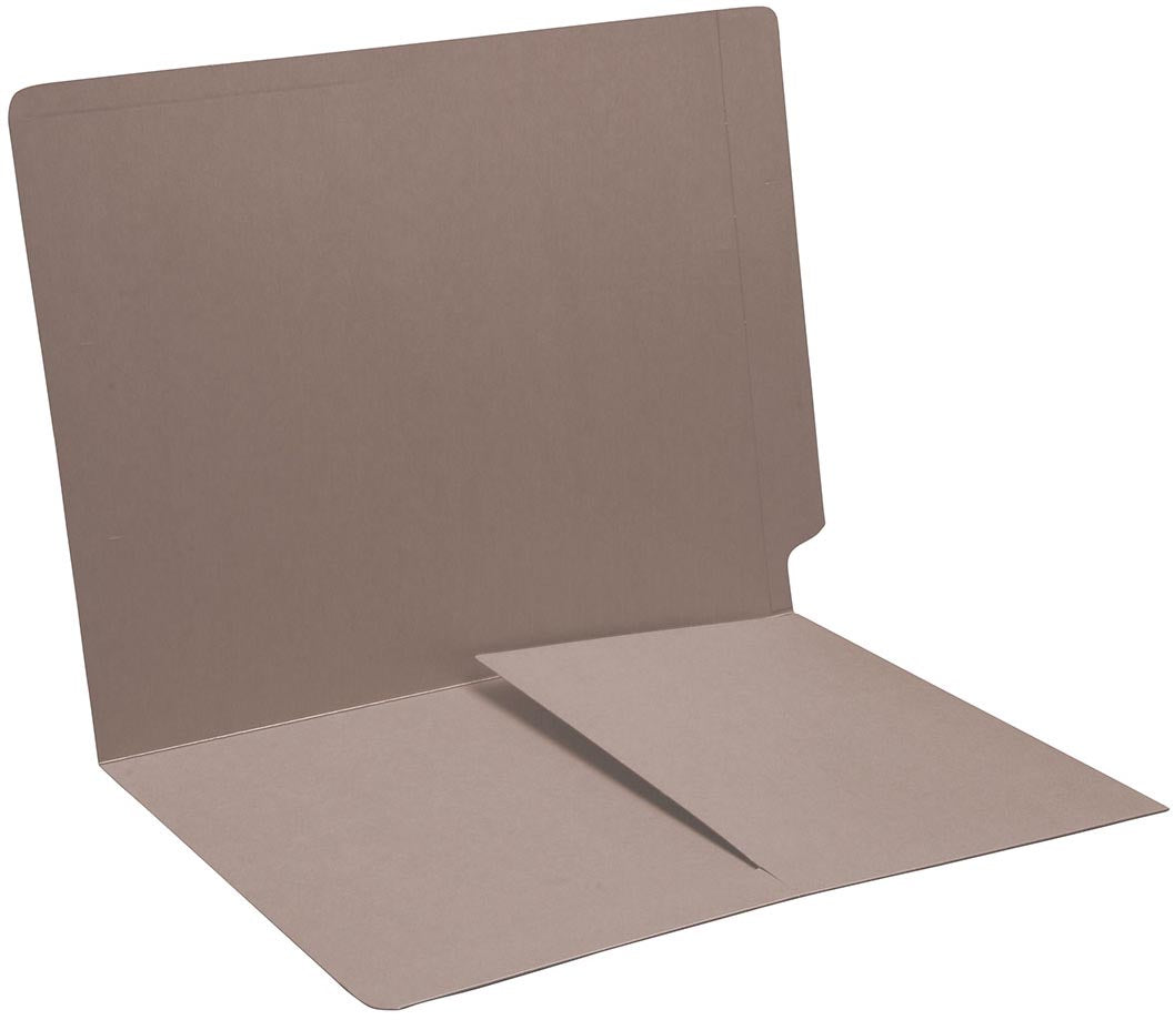 11 pt Color Folders, Full Cut End Tab, Letter Size, 1/2 Pocket Inside Front (Box of 50) - Nationwide Filing Supplies