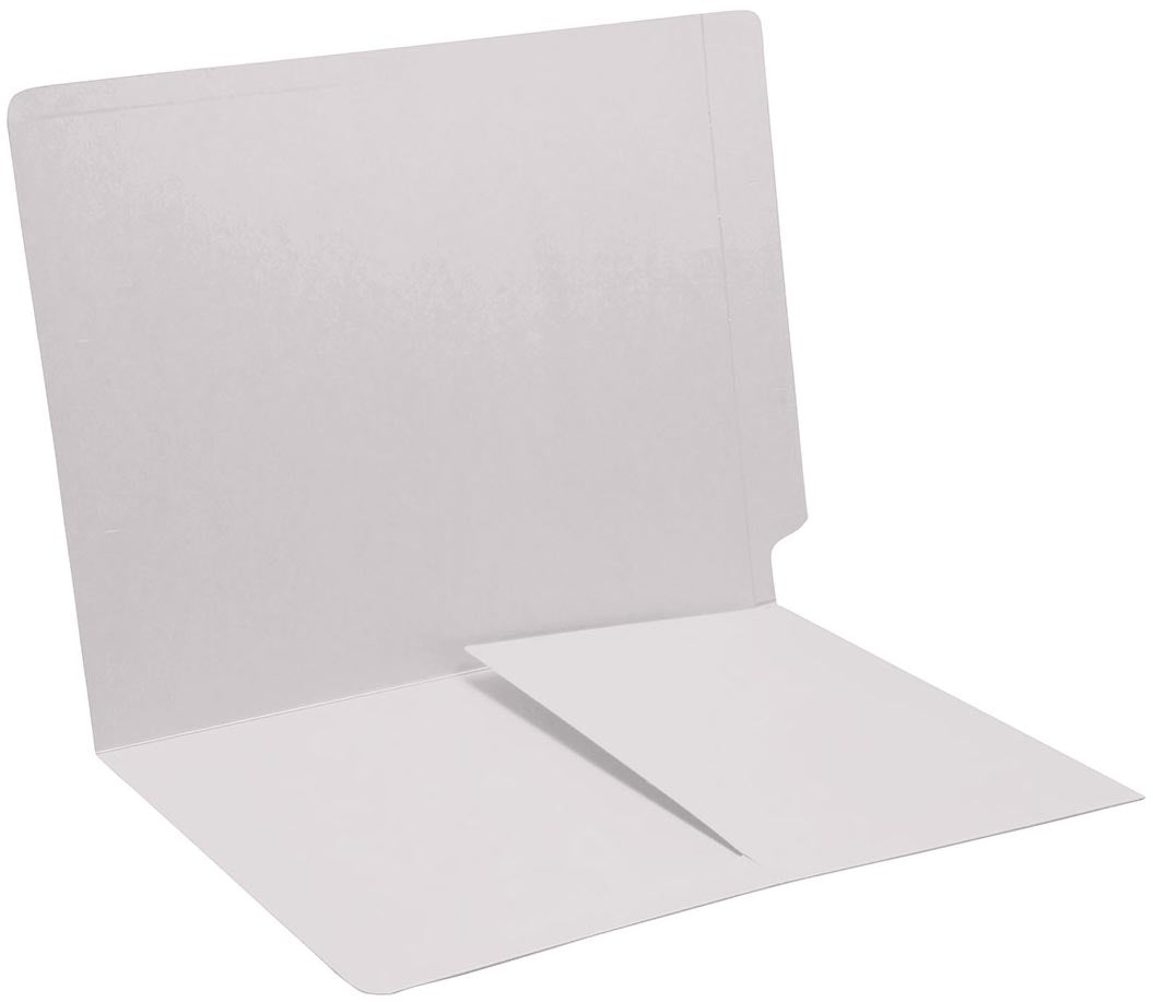 11 pt Color Folders, Full Cut End Tab, Letter Size, 1/2 Pocket Inside Front (Box of 50) - Nationwide Filing Supplies