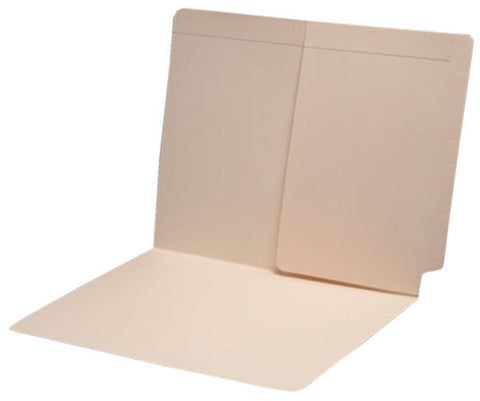 11 pt Manila Folders, Full Cut End Tab, Letter Size, 1/2 Pocket Inside Back (Box of 50) - Nationwide Filing Supplies