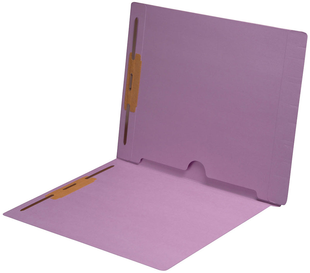 11 pt Color Folders, Full Cut End Tab, Letter Size, Full Back Pocket, Fasteners Pos #1 & #3 (Box of 50) - Nationwide Filing Supplies