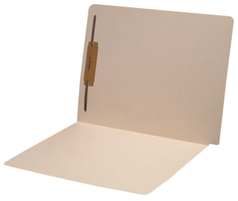 14 pt Manila Folders, Full Cut Super End Tab, Letter Size, Fastener Pos #1 (Box of 50) - Nationwide Filing Supplies