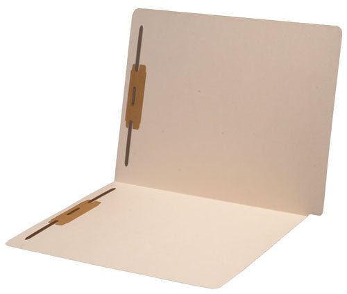 14 pt Manila Folders, Full Cut Super End Tab, Letter Size, Fastener Pos #1 & #3 (Box of 50) - Nationwide Filing Supplies