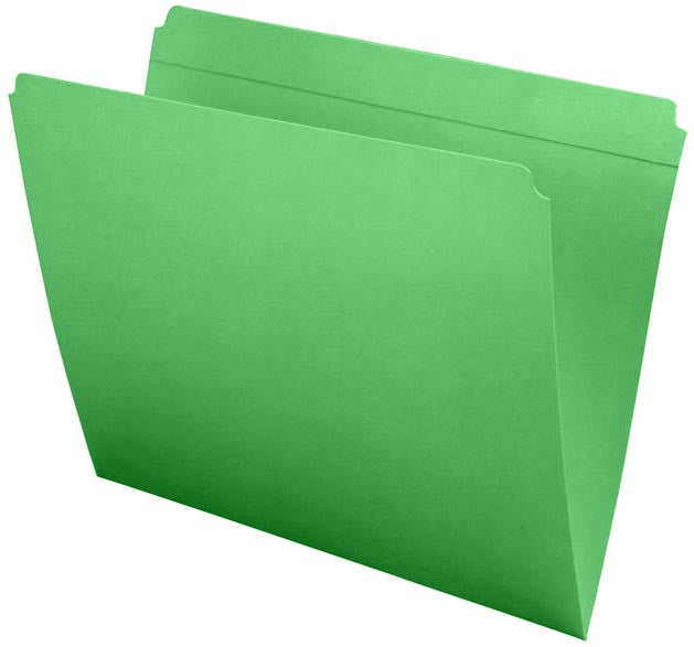 11 PT Colored Folders, Full Reinforced Top Tab, Letter Size (Box of 100) - Nationwide Filing Supplies