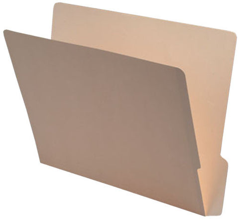11 pt Manila Folders, 1/3 Cut Bottom 2-Ply End Tab, Letter Size (Box of 100) - Nationwide Filing Supplies