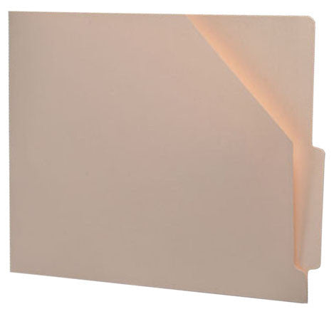 11 pt Manila Pocket, 4" End Tab, Letter Size, Slant Cut Front (Box of 100) - Nationwide Filing Supplies