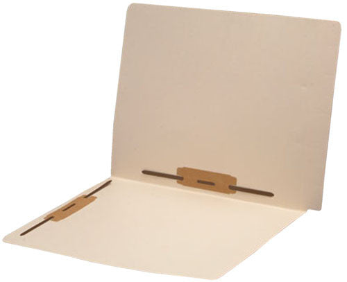 11 pt Manila Folders, Full Cut 2-Ply Super End Tab, Letter Size, Fastener Pos #3 & #5 (Box of 50) - Nationwide Filing Supplies