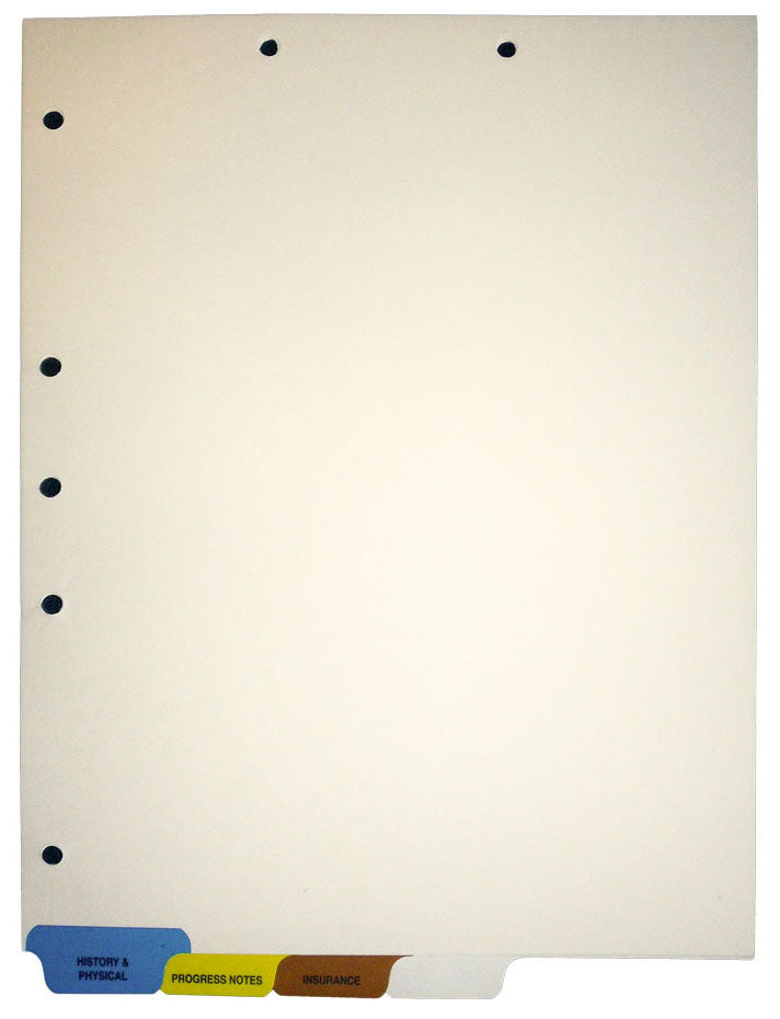 WHITE Paper Chart Divider - Tabbiesﾮ (59702861)