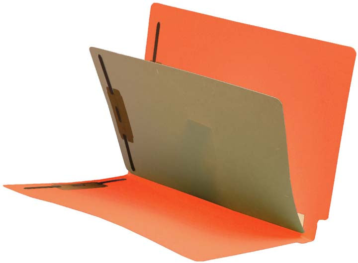 14 Pt. Color Folders, Full Cut End Tab, Letter Size, 1 Divider, Mylar Reinforced Spine (Box of 40) - Nationwide Filing Supplies