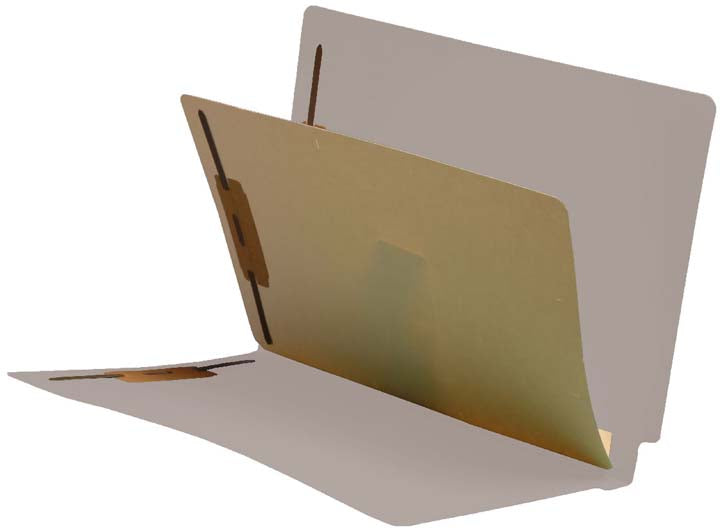 11 Pt. Color Folders, Full Cut End Tab, Letter Size, 1 Divider (Box of 40) - Nationwide Filing Supplies