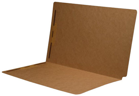 17 pt SFI Brown Kraft Folders, Full Cut End Tab, Legal Size, Fastener Pos #1 & #3 (Box of 50) - Nationwide Filing Supplies
