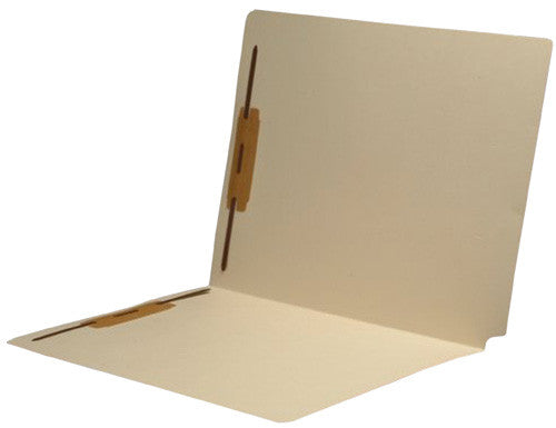 11 pt SFI Manila Folders, Full Cut 2-Ply End Tab, Letter Size, Fastener Pos #1 & #3, 9" Drop Front (Box of 50) - Nationwide Filing Supplies